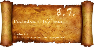 Buchsbaum Tímea névjegykártya